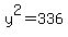 y%5E2=336