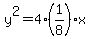 y%5E2=4%281%2F8%29%2Ax