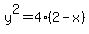 y%5E2=4%282-x%29