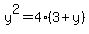 y%5E2=4%283%2By%29