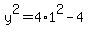 y%5E2=4%2A1%5E2-4