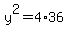y%5E2=4%2A36