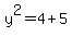 y%5E2=4%2B5