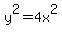 y%5E2=4x%5E2