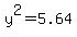 y%5E2=5.64