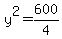 y%5E2=600%2F4