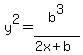 y%5E2=b%5E3%2F%282x%2Bb%29