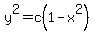 y%5E2=c%281-x%5E2%29
