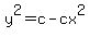 y%5E2=c-cx%5E2