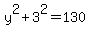 y%5E2+%2B+3%5E2+=+130