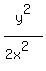 y%5E2+%2F+%282x%5E2%29