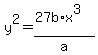 y%5E2+=+%2827b%2Ax%5E3%29%2Fa