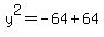 y%5E2+=+-64%2B64