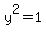 y%5E2+=+1