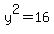 y%5E2+=+16