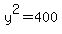 y%5E2+=+400