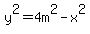 y%5E2+=+4m%5E2+-+x%5E2