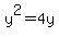 y%5E2+=+4y
