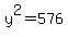 y%5E2+=+576
