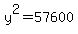 y%5E2+=+57600