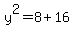 y%5E2+=+8+%2B+16