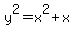 y%5E2+=+x%5E2%2Bx
