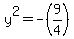 y%5E2+=-%289%2F4%29+