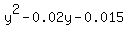 y%5E2+-+0.02y+-+0.015
