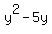 y%5E2+-+5y