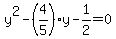 y%5E2-%284%2F5%29y-1%2F2=0%29