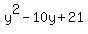 y%5E2-10y%2B21