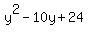 y%5E2-10y%2B24