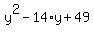 y%5E2-14%2Ay%2B49