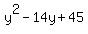 y%5E2-14y%2B45