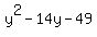 y%5E2-14y-49