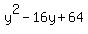 y%5E2-16y%2B64