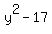 y%5E2-17