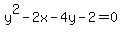 y%5E2-2x-4y-2=0