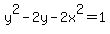 y%5E2-2y-2x%5E2=1
