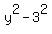y%5E2-3%5E2