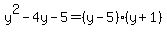 y%5E2-4y-5=%28y-5%29%28y%2B1%29
