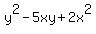 y%5E2-5xy%2B2x%5E2