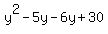 y%5E2-5y-6y%2B30