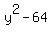 y%5E2-64