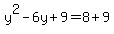 y%5E2-6y%2B9=8%2B9