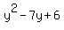 y%5E2-7y%2B6