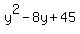 y%5E2-8y%2B45