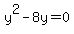 y%5E2-8y=0