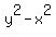 y%5E2-x%5E2