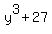 y%5E3%2B27